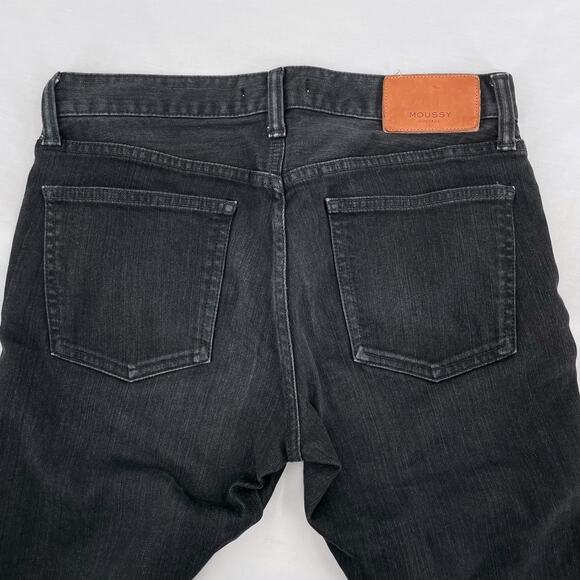 Moussy Vintage Black Skinny Jeans Classic Grunge Style Dark Denim MVS Size 27 - Picture 4 of 11
